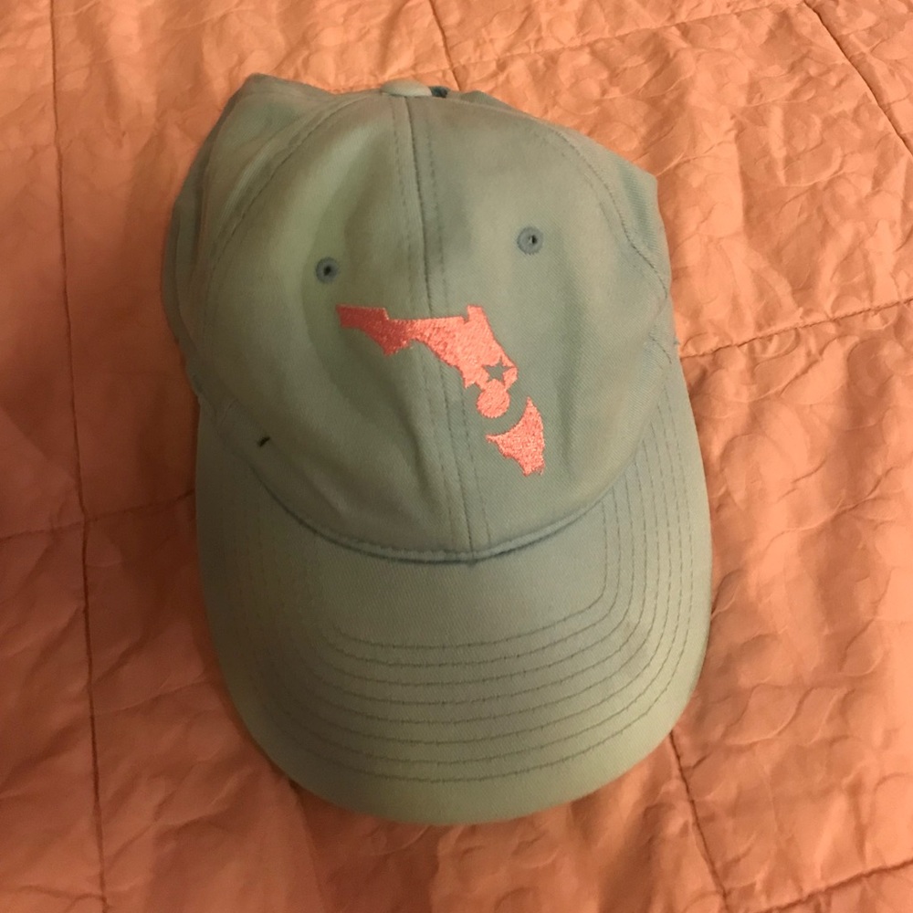 Baby blue baseball cap